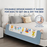 Hopop Secure Sleep Baby Bed Rail Guard - Grey