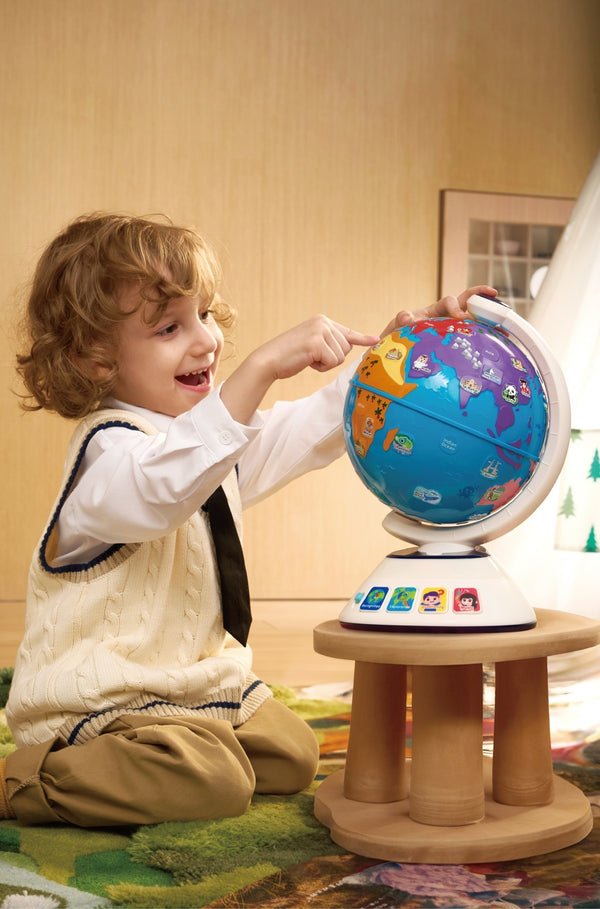 Hola Touch & Discover Interactive Learning Globe 36M+ White & Blue