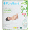 PureBorn Organic Bambo Nappies 2 (3-6) kg 64 pieces