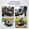Hopop 4 in 1 Multi-Purpose Comfy Infant Car Seat for Baby - Black Grey