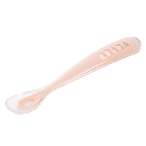 Béaba 1st Stage Baby Feeding Spoon Silicone 4M+ – Cotton Candy