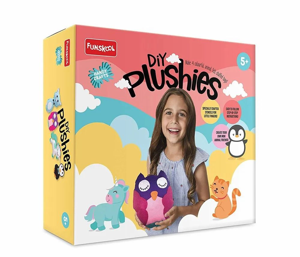 Handycrafts DIY Plushies 18-Piece 5Y+ – Multicolor