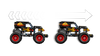 LEGO Technic™ Monster Jam™ Grave Digger™ Fire and Ice 42219