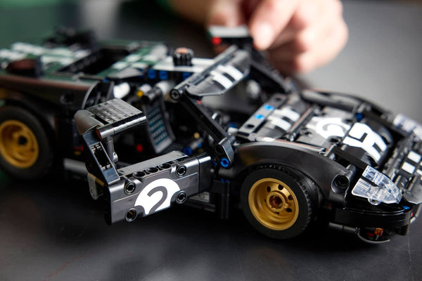 LEGO Technic 1966 Ford GT40 MKII Race Car 793 Pieces 18+ – Black & Silver