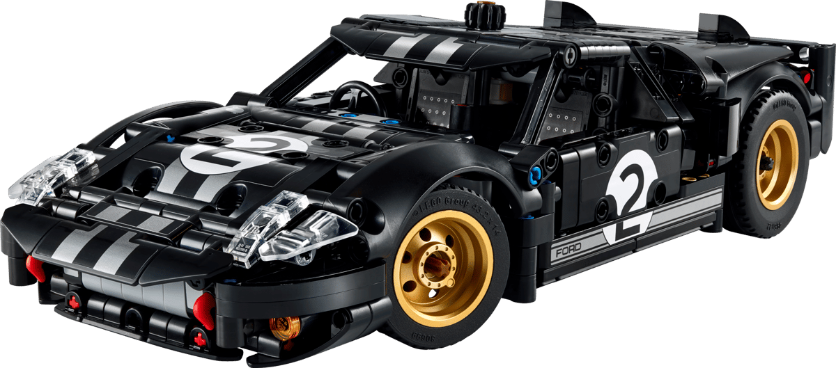 LEGO Technic 1966 Ford GT40 MKII Race Car 793 Pieces 18+ – Black & Silver