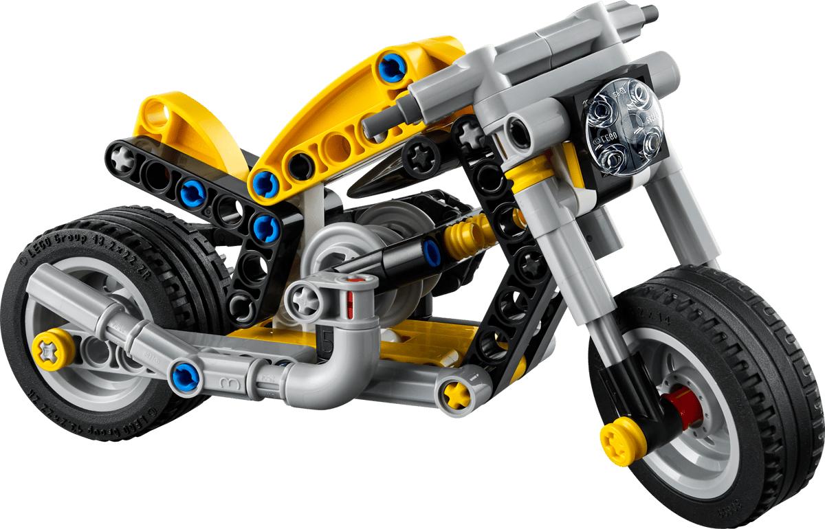 LEGO Technic Yellow Motorcycle 151 Pieces Yellow