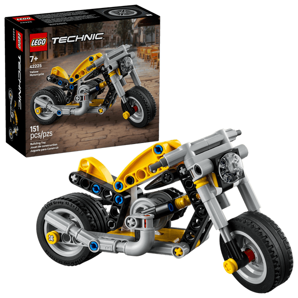 LEGO Technic Yellow Motorcycle 151 Pieces Yellow