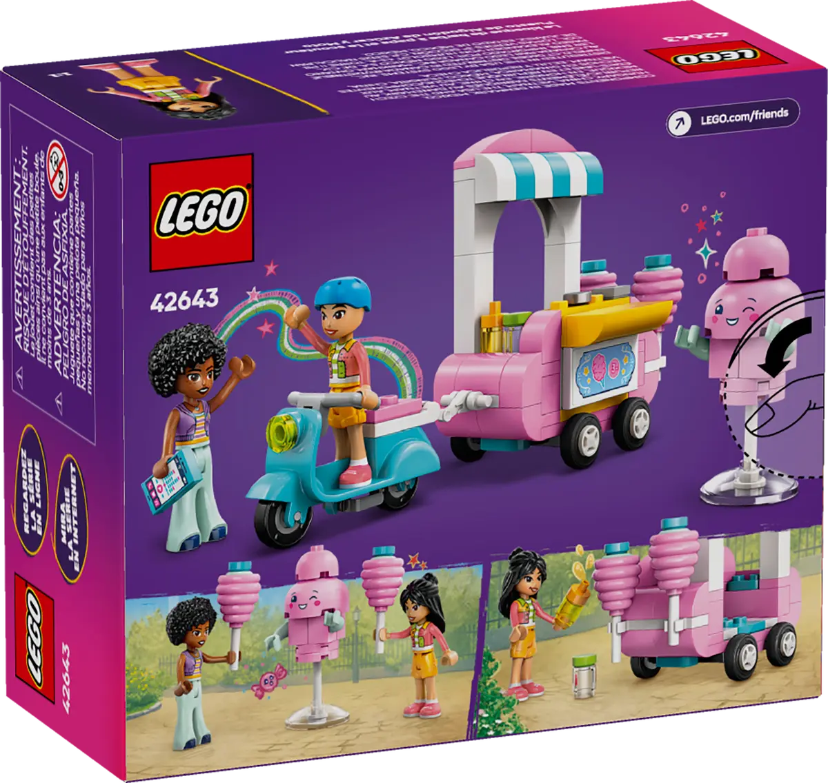 Lego Friends 42643 Cotton Candy Stand And Scooter 6+