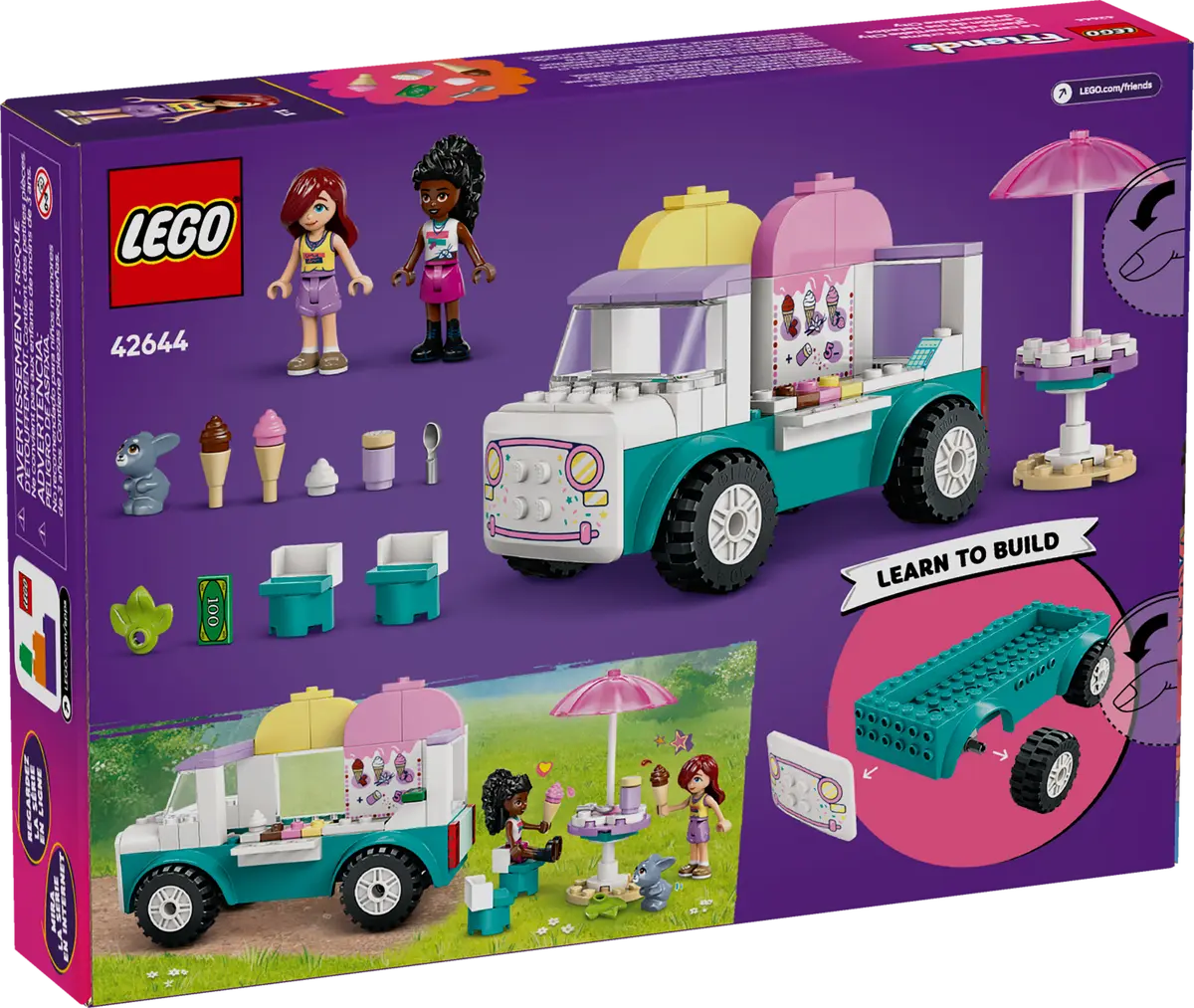 LEGO Friends Heartlake City Ice Cream Truck 4+ 92Pcs 42644