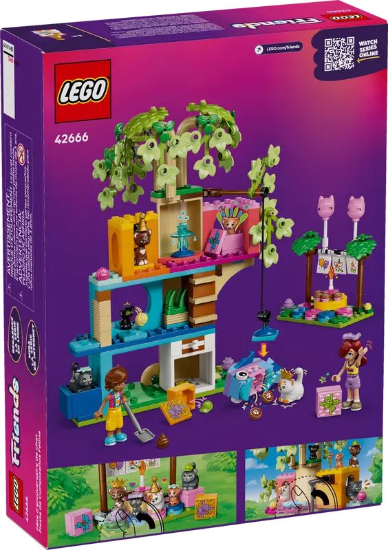 Lego Friends 42666 Cat Birthday Party & Tree House 6+