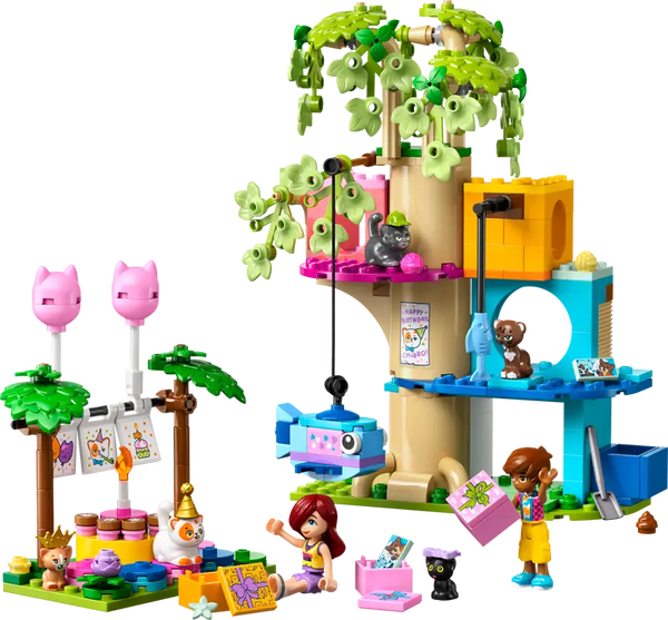 LEGO Friends Cat Birthday Party & Tree House 6+ 321Pcs 42666