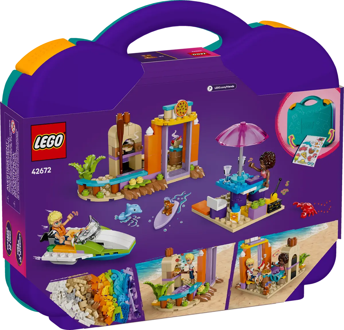Lego Friends 42672 Creative Beach And Travel Suitcase 5+