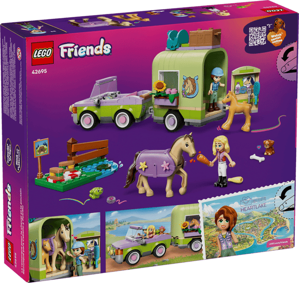 LEGO Friends Horse & Baby Foal Trailer 7+ 42695
