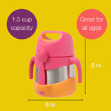 B Box Insulated Food Jar 335Ml - Strawberry Shake Pink Orange