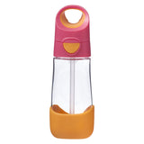 B Box Tritan Straw Drink Bottle 450Ml - Strawberry Shake Pink Orange