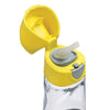 B Box Tritan Straw Drink Bottle 450Ml - Lemon Sherbet Yellow Grey