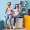B Box Tritan Straw Drink Bottle 450Ml - Lemon Sherbet Yellow Grey