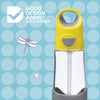 B Box Tritan Straw Drink Bottle 450Ml - Lemon Sherbet Yellow Grey