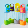 B Box Tritan Straw Drink Bottle 450Ml - Lemon Sherbet Yellow Grey
