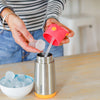 B Box Insulated Straw Sipper Drink Water Bottle 350Ml - Strawberry Shake Pink Orange