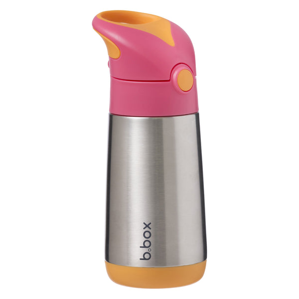 B Box Insulated Drink Bottle Sipper 350 Ml - Strawberry Shake