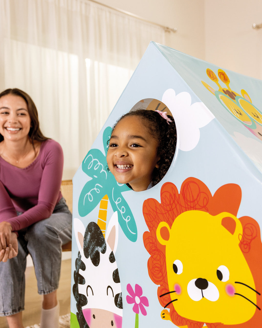 Intex Animal Adventure Indoor Pop-Up Play Tent House 95 x 75 x 107 cm Multicolor