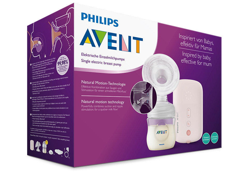 Philips Avent Single Electric Breast Pump with Natural Motion Technology – SCF395/11