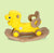 Playgro Leo Rock-N-Ride 28.75 × 14.5 × 17.5 Inch – Yellow & Brown