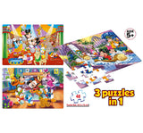 Frank Disney Frank Mickey Mouse Friends 3 In 1 Puzzles 5Y+