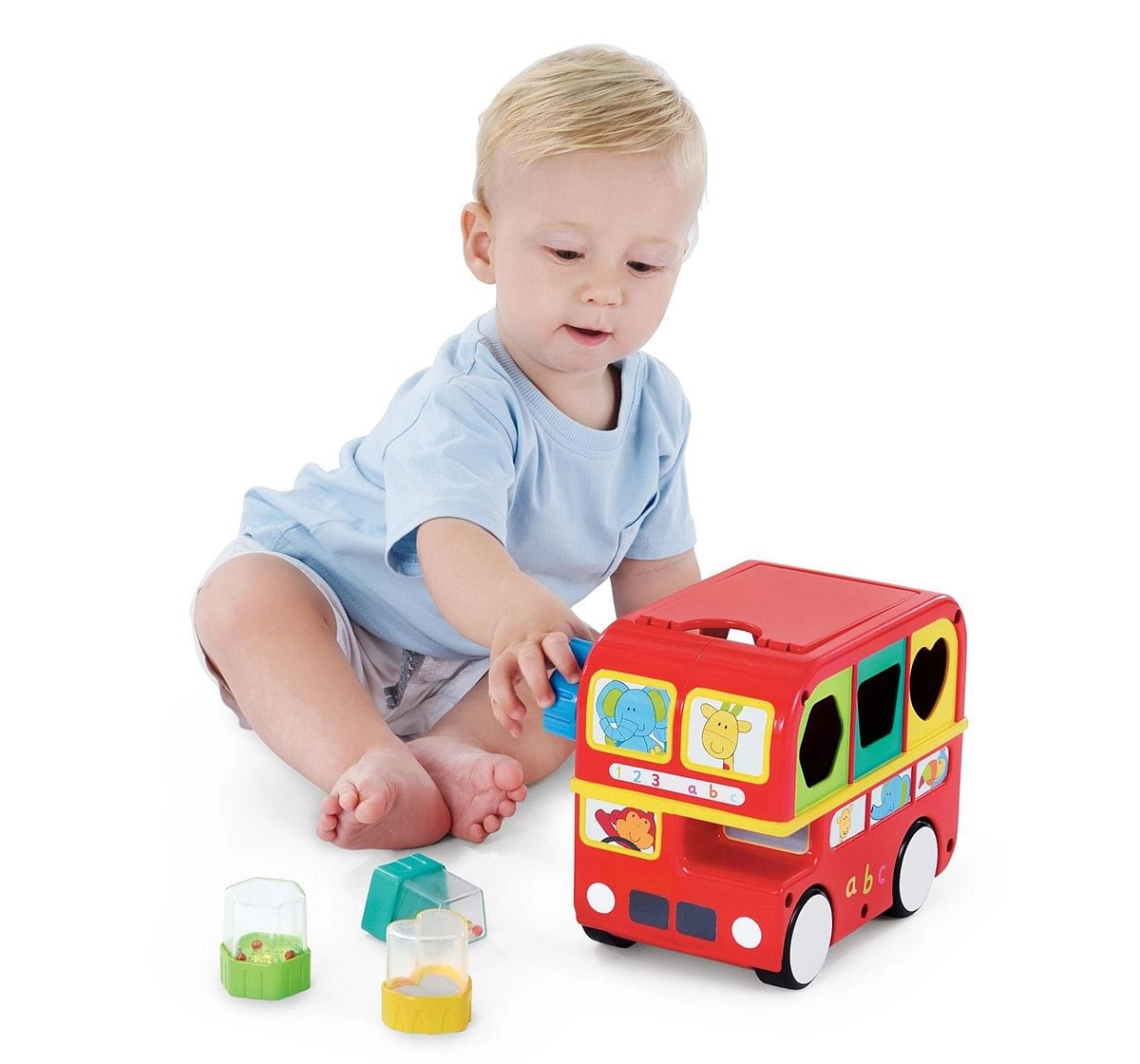 Giggles Shape Sorter Toy Bus 6M+ – Multicolor