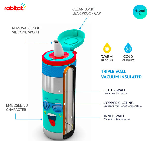 Rabitat Clean Lock Insulated Bottle - Spunky