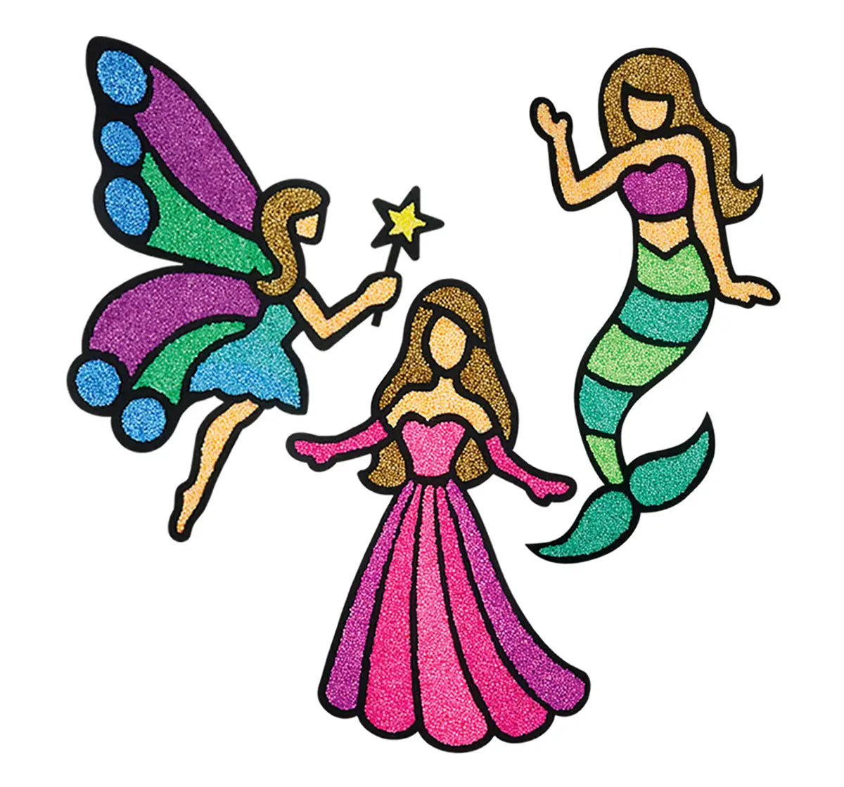 Imagimake Fleximos Window Art- Mini - Princess Sand, Slime & Others for Kids