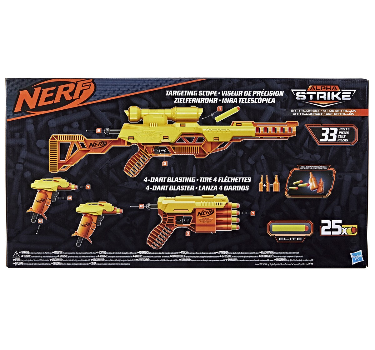 Nerf Alpha Strike Battalion Set 33-Piece 8Y+ – Multicolor