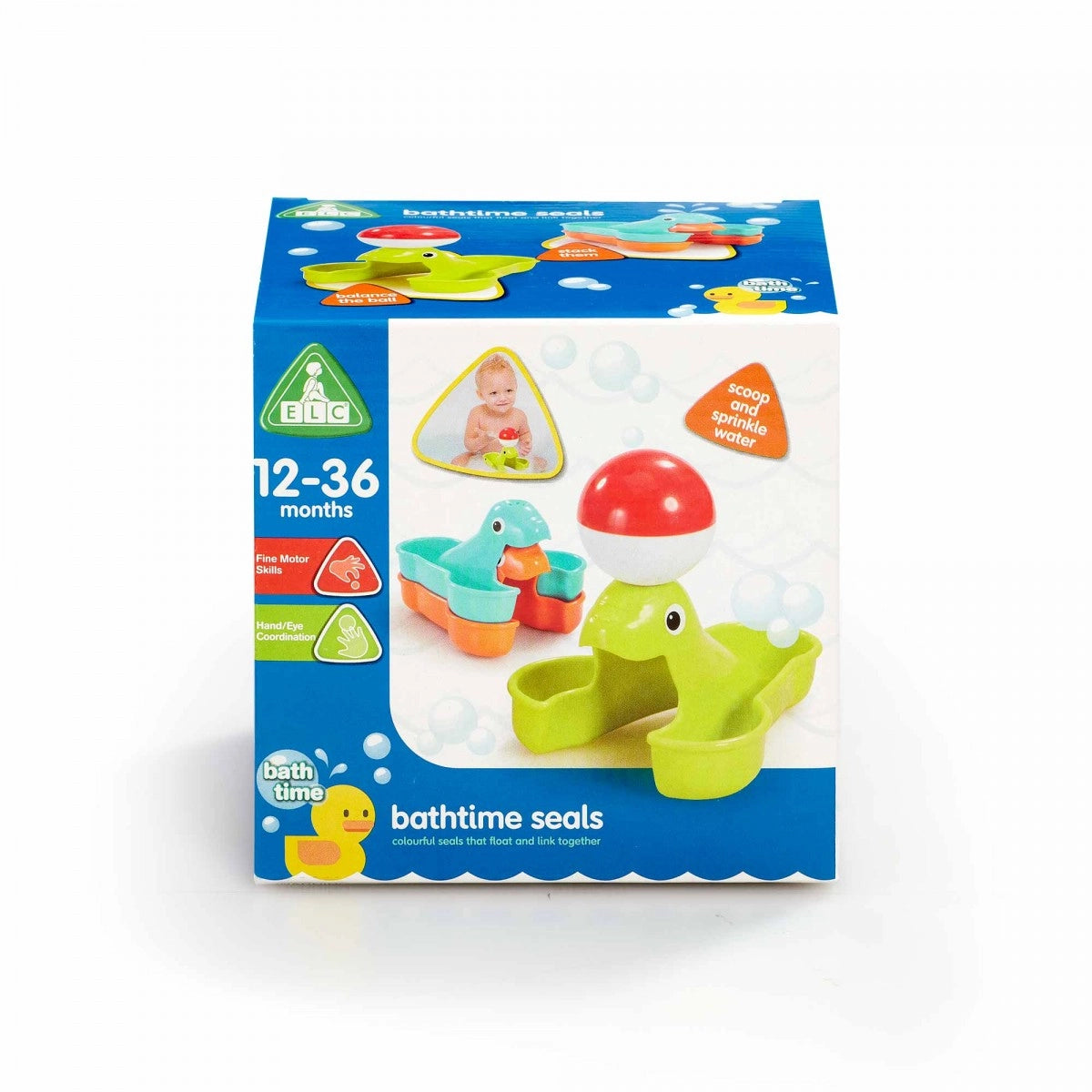ELC Bathtime Stacking Seals Set of 4 Multicolour