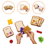 Dabble Pretend Play Sandwich Playset by Playshifu Six Sneaky Sandwiches