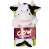Pugs & Play Play Cow Hand Puppet Talking Black & White 3Y+