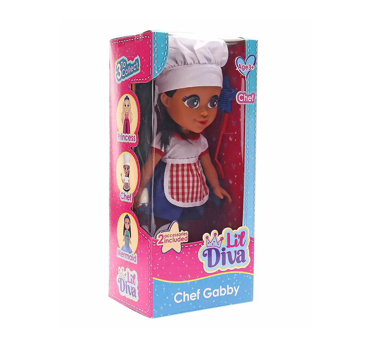 Li'l Diva Chef-Gabby 13 Inch Doll 3Y+ – Multicolor