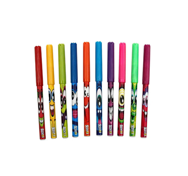 Scentos 10 Fibre Tip Pens