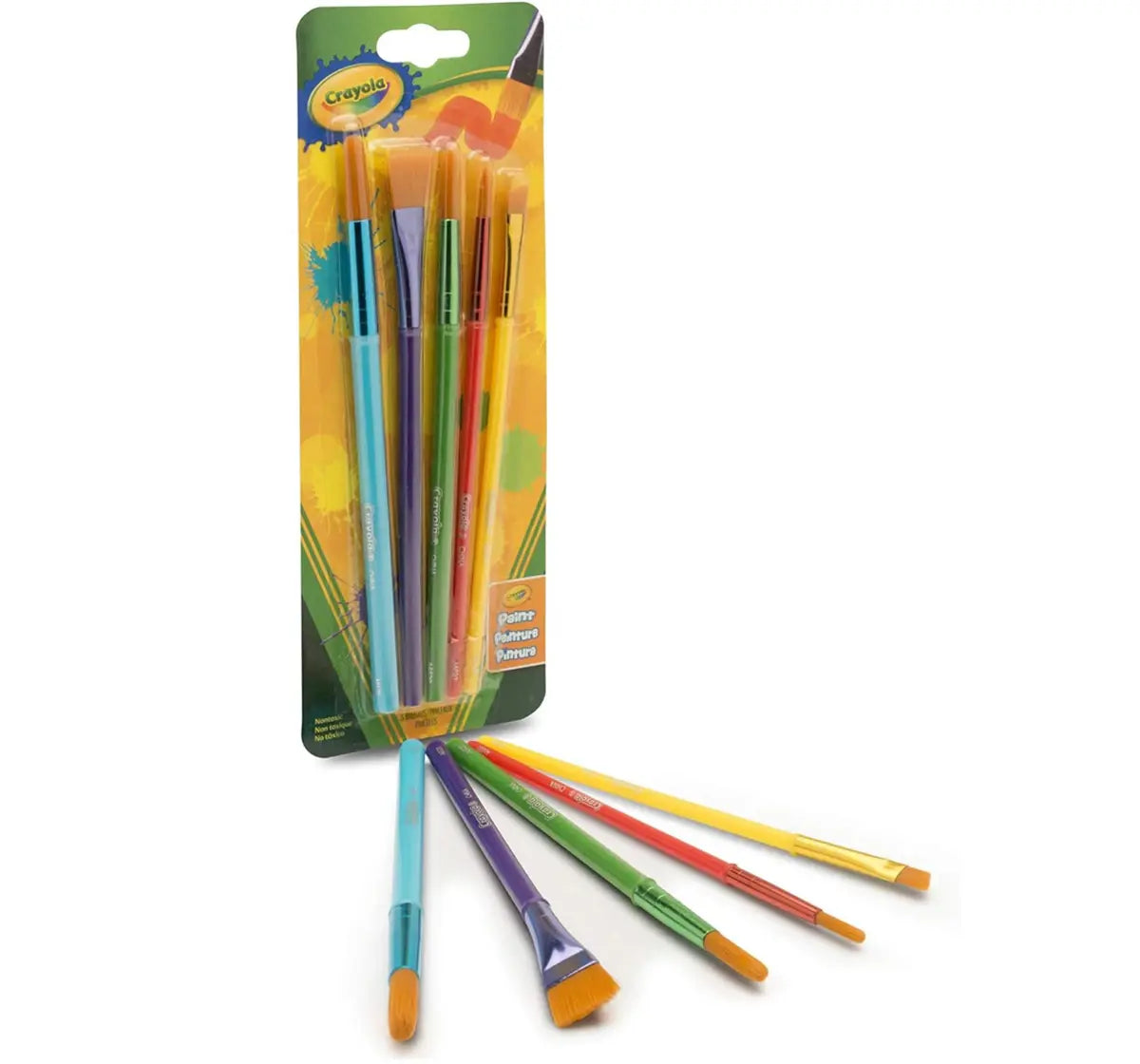 Crayola Arts & Crafts Brush Set Pack of 5 Multicolour
