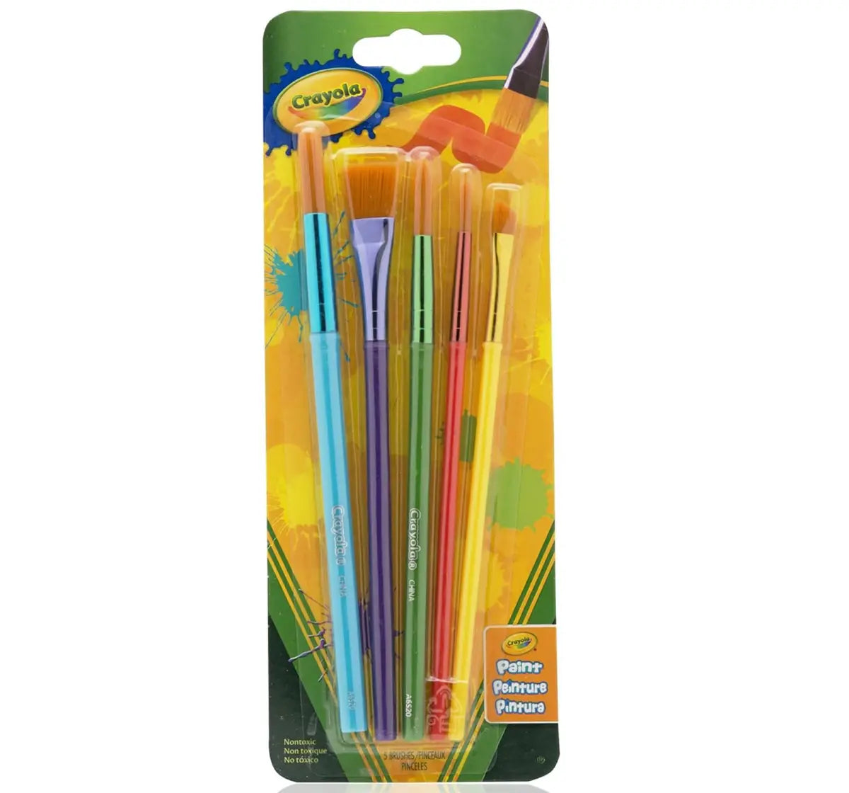 Crayola Arts & Crafts Brush Set Pack of 5 Multicolour