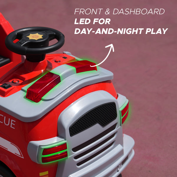 E-Motorad Formula Fun Fire Truck Ride On Car - Red