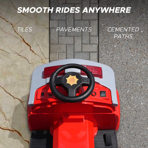 E-Motorad Formula Fun Fire Truck Ride On Car - Red