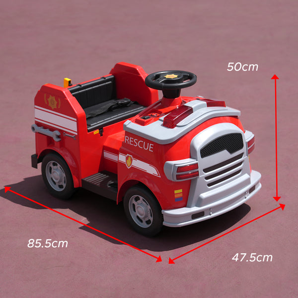 E-Motorad Formula Fun Fire Truck Ride On Car - Red