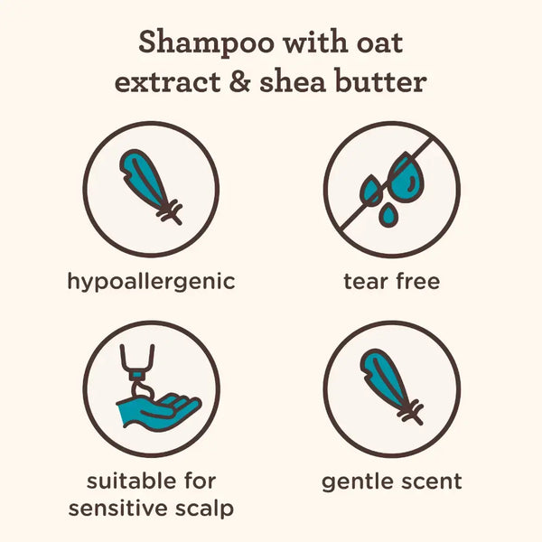 Aveeno Kids Curly Hair Shampoo With Oat Extract & Shea Butter - 354Ml