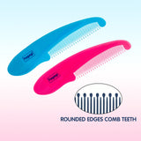 Hopop Baby Rounded Teeth Hair Comb Pack of 1 Pink