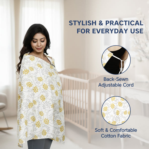 Hopop Cotton Multi-Purpose Nursing Cover - Assorted Print