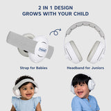 Hopop 2-in-1 Baby Noise Cancelling Earmuffs Standard Size Multicolour