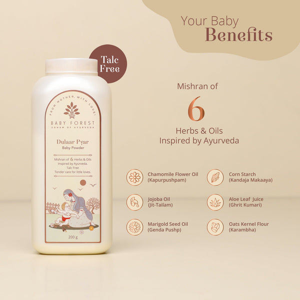 Baby Forest Dulaar Pyar Talc-Free Baby Powder – 200 g