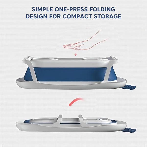 Hopop Deluxe Foldable Baby Bath Tub - BLUE