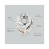 Abracadabra Muslin Bandana Bibs - Sleepy